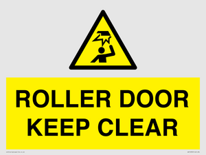 WV10330: ROLLER DOOR KEEP CLEAR