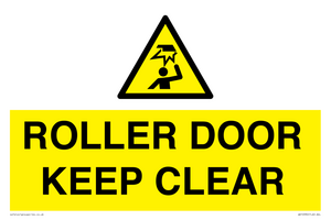 WV10330: ROLLER DOOR KEEP CLEAR