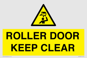 WV10330: ROLLER DOOR KEEP CLEAR