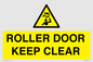 WV10330: ROLLER DOOR KEEP CLEAR