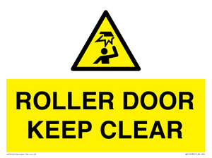 WV10330: ROLLER DOOR KEEP CLEAR