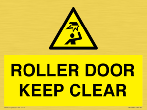 WV10330: ROLLER DOOR KEEP CLEAR