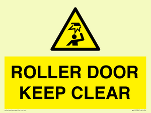 WV10330: ROLLER DOOR KEEP CLEAR