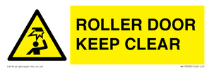 WV10330: ROLLER DOOR KEEP CLEAR