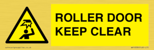 WV10330: ROLLER DOOR KEEP CLEAR