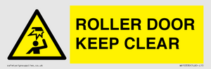 WV10330: ROLLER DOOR KEEP CLEAR