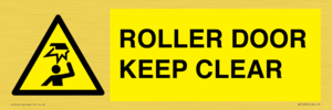 WV10330: ROLLER DOOR KEEP CLEAR