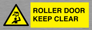 WV10330: ROLLER DOOR KEEP CLEAR