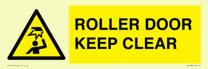 WV10330: ROLLER DOOR KEEP CLEAR