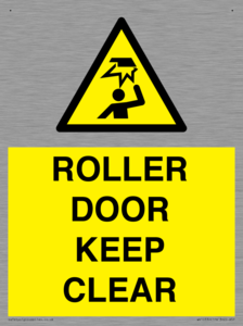 WV10330: ROLLER DOOR KEEP CLEAR