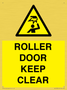 WV10330: ROLLER DOOR KEEP CLEAR