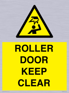 WV10330: ROLLER DOOR KEEP CLEAR