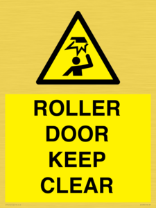 WV10330: ROLLER DOOR KEEP CLEAR