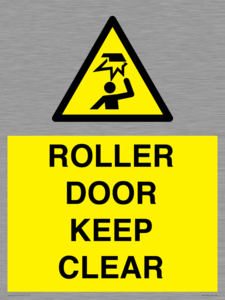 WV10330: ROLLER DOOR KEEP CLEAR