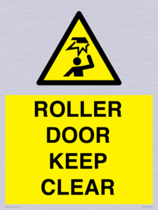 WV10330: ROLLER DOOR KEEP CLEAR