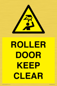 WV10330: ROLLER DOOR KEEP CLEAR