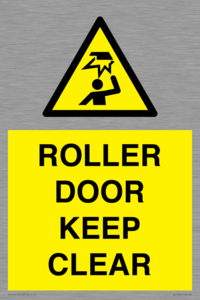 WV10330: ROLLER DOOR KEEP CLEAR