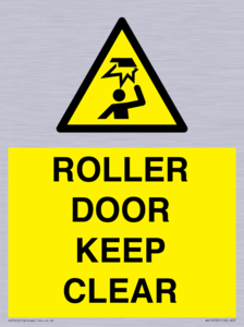 WV10330: ROLLER DOOR KEEP CLEAR