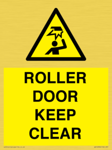 WV10330: ROLLER DOOR KEEP CLEAR