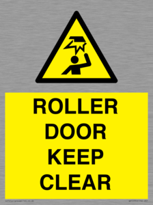 WV10330: ROLLER DOOR KEEP CLEAR