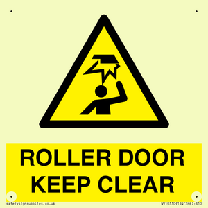 WV10330: ROLLER DOOR KEEP CLEAR