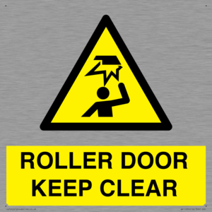 WV10330: ROLLER DOOR KEEP CLEAR