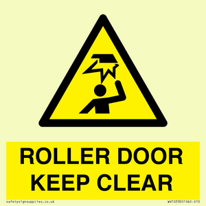 WV10330: ROLLER DOOR KEEP CLEAR