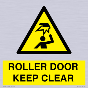 WV10330: ROLLER DOOR KEEP CLEAR