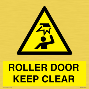 WV10330: ROLLER DOOR KEEP CLEAR