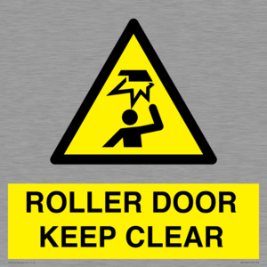 WV10330: ROLLER DOOR KEEP CLEAR