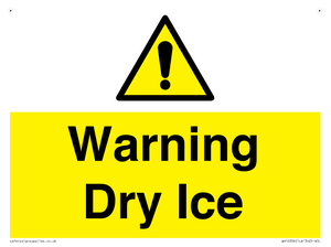 WV10336: Warning Dry Ice