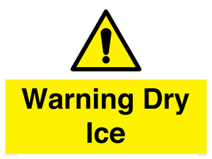 WV10336: Warning Dry Ice