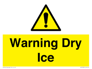WV10336: Warning Dry Ice
