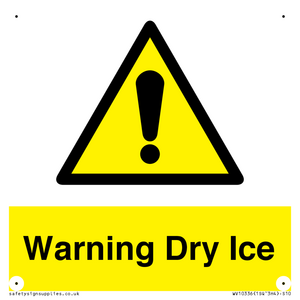 WV10336: Warning Dry Ice
