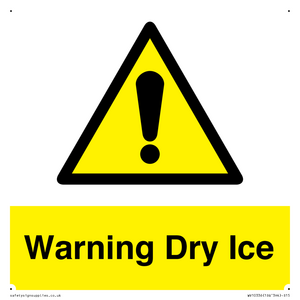WV10336: Warning Dry Ice