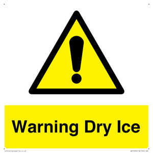 WV10336: Warning Dry Ice