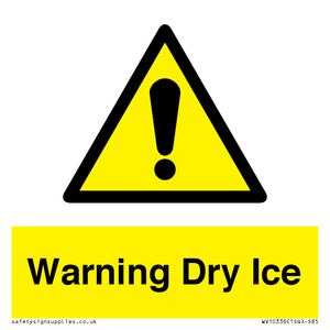 WV10336: Warning Dry Ice