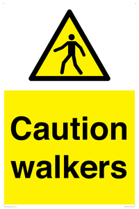 WV10351: Caution walkers