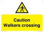 WV10353: Caution walkers crossing