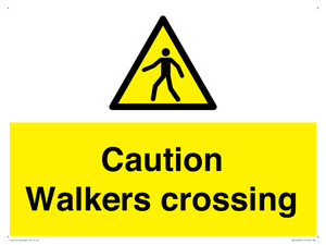 WV10353: Caution walkers crossing