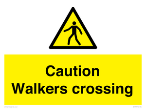 WV10353: Caution walkers crossing