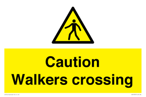 WV10353: Caution walkers crossing
