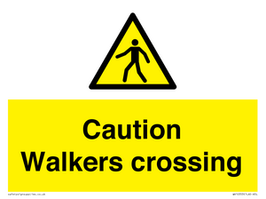 WV10353: Caution walkers crossing