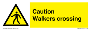 WV10353: Caution walkers crossing
