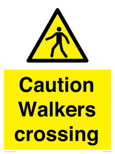 WV10353: Caution walkers crossing