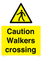 WV10353: Caution walkers crossing