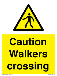 WV10353: Caution walkers crossing