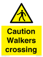 WV10353: Caution walkers crossing