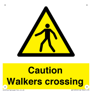 WV10353: Caution walkers crossing