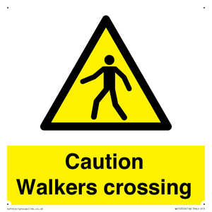 WV10353: Caution walkers crossing